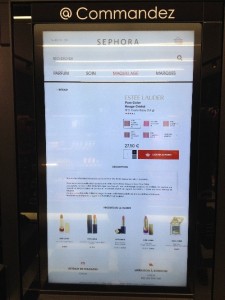 Borne tactile Sephora Flash 1