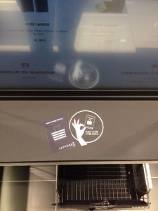 Emplacement carte NFC